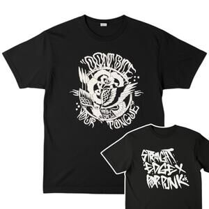 Don’t Bite Your Tongue ABX Crew Straight Edge Pop Punk Band Shirt L Black XXX